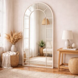 Roller Mirror – Miroir Arqué - 170 × 80 cm, Blanc cassé