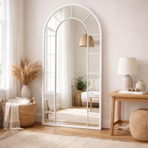Roller Mirror – Miroir Arqué - 170 × 80 cm, Blanc