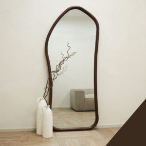 Miroir Sève – Organique Design En Bois HDF - Marron, 180 × 90 cm