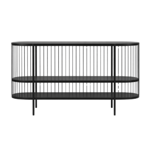 Console Striped en Métal Noir