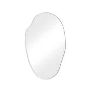 Le Miroir Halo Gold – Design Organique avec Cadre Doré - Blanc