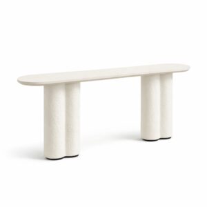 Console Aura Élégance – Design Organique et Moderne - Blanc