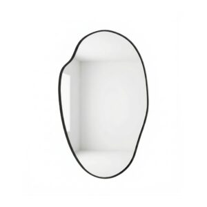 Le Miroir Halo Gold – Design Organique avec Cadre Doré - Noir