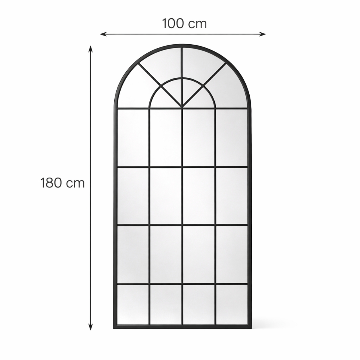 Miroir Arched Style Fenêtre – H 180-100