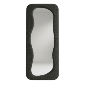 Snow Mirror ondulé en tissu bouclette