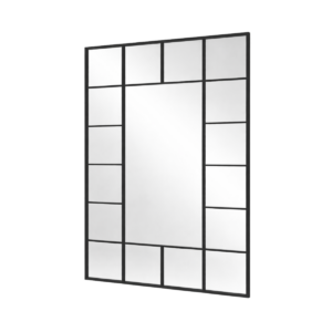 Le Miroir Quadrillage XXL – HBF Déco apporte lumière et profondeur à votre intérieur. Son design géométrique moderne crée un jeu de reflets élégant. Fabriqué en bois HDF, il peut être posé au sol ou fixé au mur. Dimensions : 170 × 100 cm.