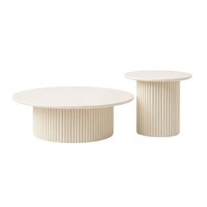 Duo Table Lina design moderne avec 2 tables rondes