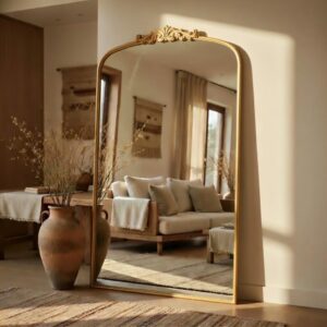 Miroir Luxury – Élégance et Raffinement Intemporel - 170 × 70 cm, Doré