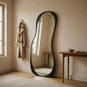 Shaped Miroir – Design Moderne et Élégance Épurée - Noir