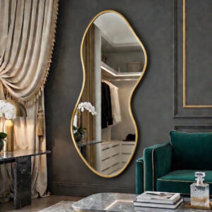Miroir Sillage – Luxe Discret et Élégance Authentique - Doré