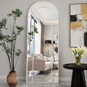 Miroir Organic – Élégance Fluide et Design Contemporain - Blanc, 170 × 80 cm