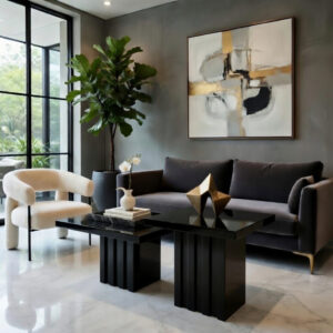 Tables Triptis – Duo Moderne et Design Structuré - Noir