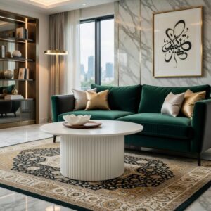 Dark Coffee Table – Table Basse Élégante et Intemporelle - Blanc