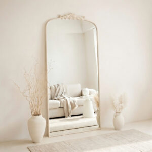 Miroir Luxury – Élégance et Raffinement Intemporel - 170 × 70 cm, Blanc cassé