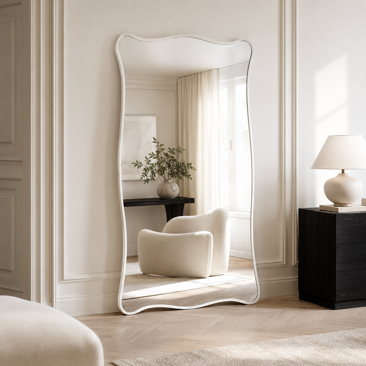 Miroir Ondulations Royal – Design Sculptural et Élégance Monumentale – Image 3