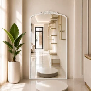 Miroir Luxury – Élégance et Raffinement Intemporel - 170 × 70 cm, Blanc