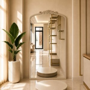 Miroir Luxury – Élégance et Raffinement Intemporel - 170 × 70 cm, Beige