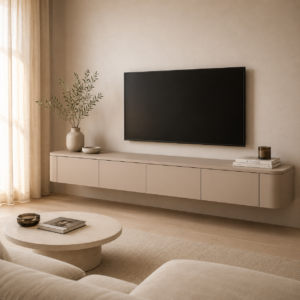 Horizon TV Stand – L'Élégance Suspendue - Beige