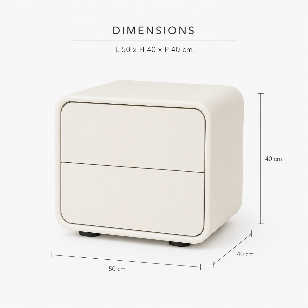 Table de Nuit Noxtic – Élégance Minimaliste et Rangement Pratique – Image 9