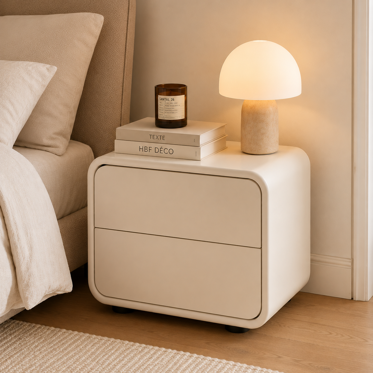 Table de Nuit Noxtic – Élégance Minimaliste et Rangement Pratique – Image 2