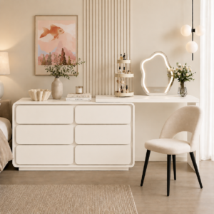 Commode Modulaire ALBA – Le Meuble 3-en-1 Élégant et Intelligent - Blanc, 220 X 75 X 40 cm