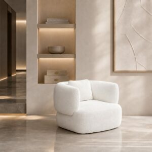 Vogue Fauteuil – L'Alliance du Confort et de l'Élégance - Blanc