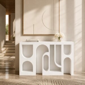 Console Geometric – L’Art du Design Architectural - Blanc