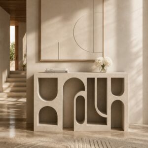 Console Geometric – L’Art du Design Architectural - Beige
