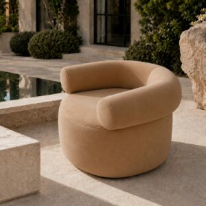 Orella Fauteuil – L'Élégance du Confort Enveloppant - Beige