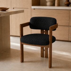 Mocco Chair – Élégance Naturelle et Confort Contemporain - Noir