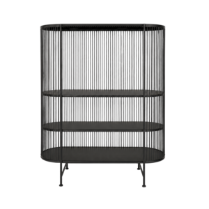 La Striped Shelf Console