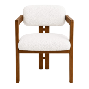 La Mocco Chair associe structure en bois HDF,