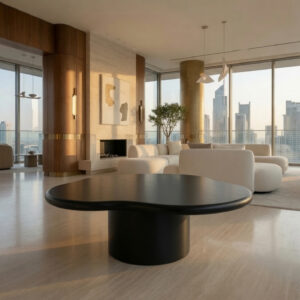 Table Basse Louna – Design organique et contemporain - Noir