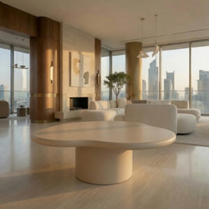 Table Basse Louna – Design organique et contemporain - Beige