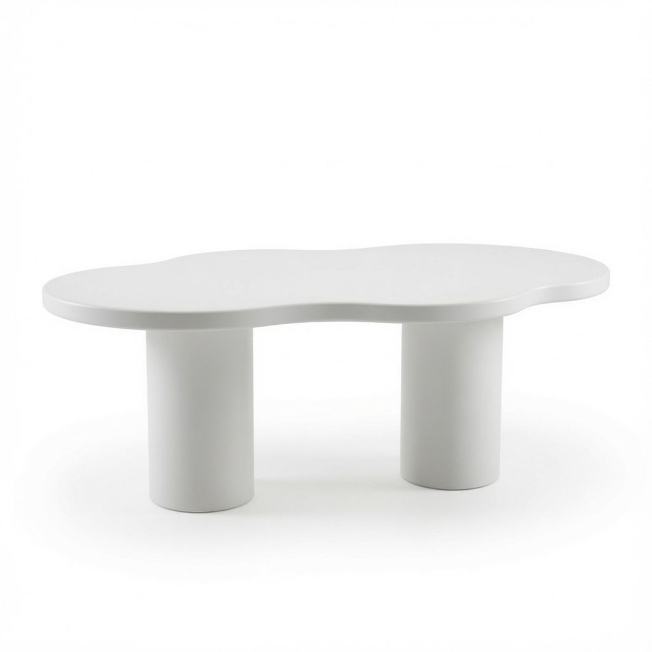 Table à Manger Pebble – Design Organique en Bois HDF Hydrofuge – Image 8