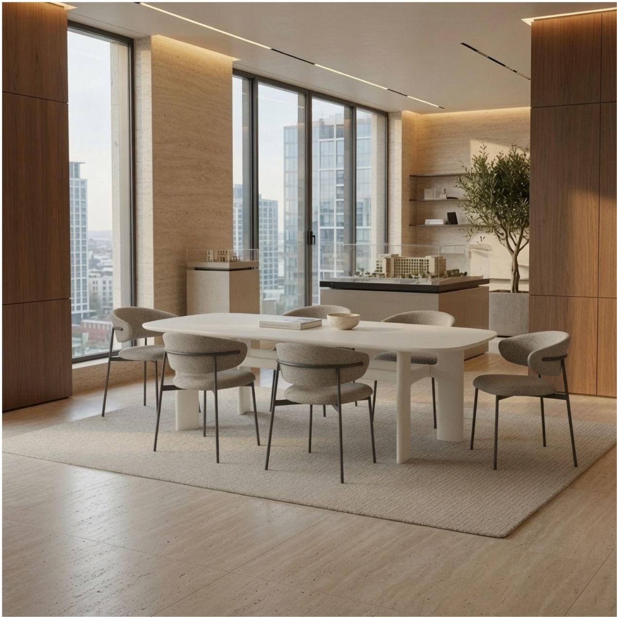Table à manger Oria – Grande table en bois au design moderne – Image 5