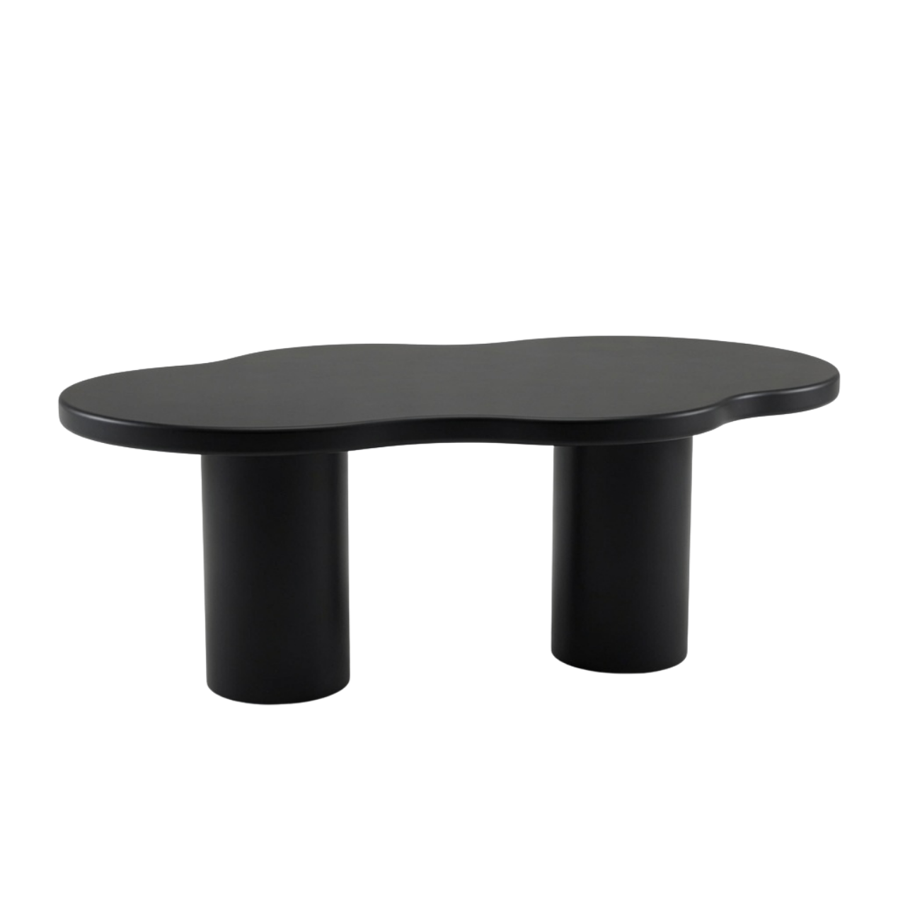 Table à Manger Pebble – Design Organique en Bois HDF Hydrofuge
