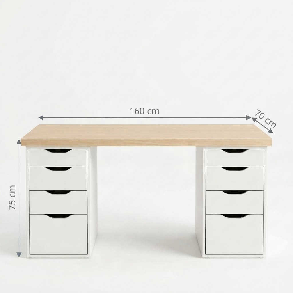 Bureau Frame – Élégance contemporaine et rangement intégré