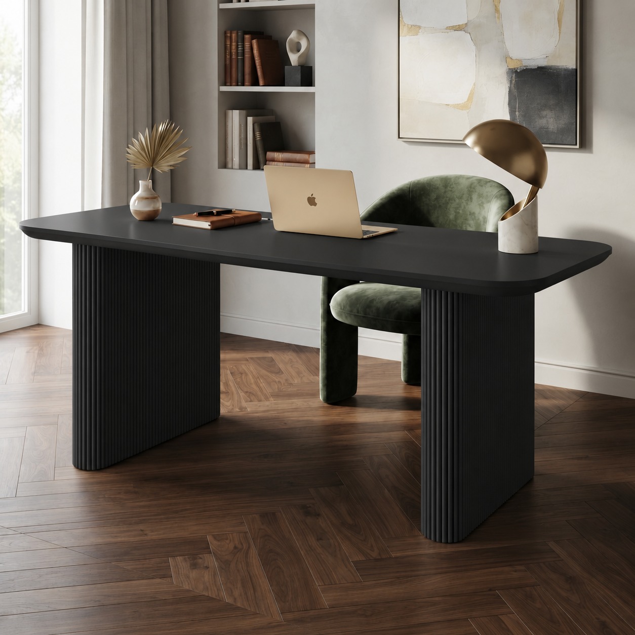 Bureau Solenne – Design contemporain et finition cannelée
