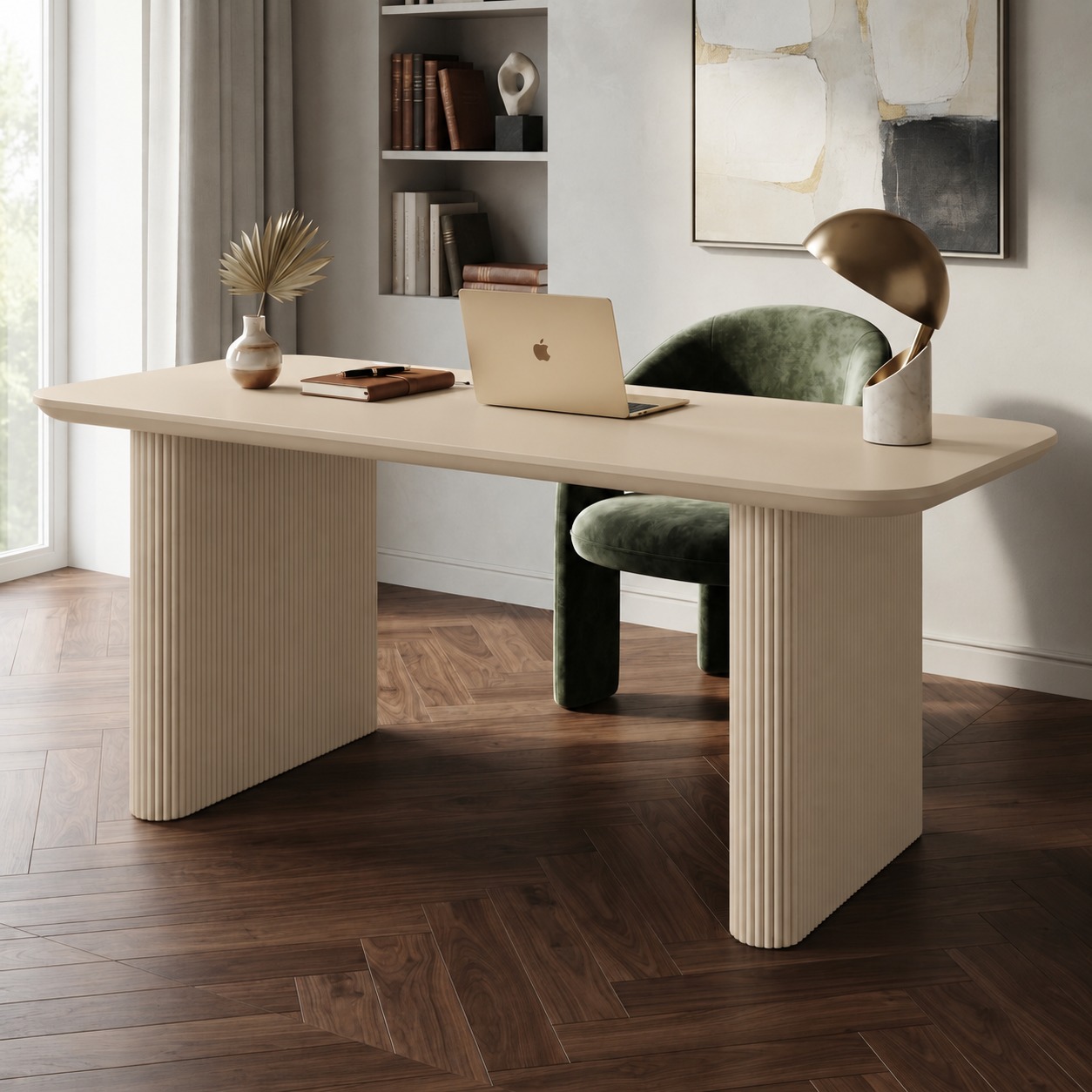 Bureau Solenne – Design contemporain et finition cannelée