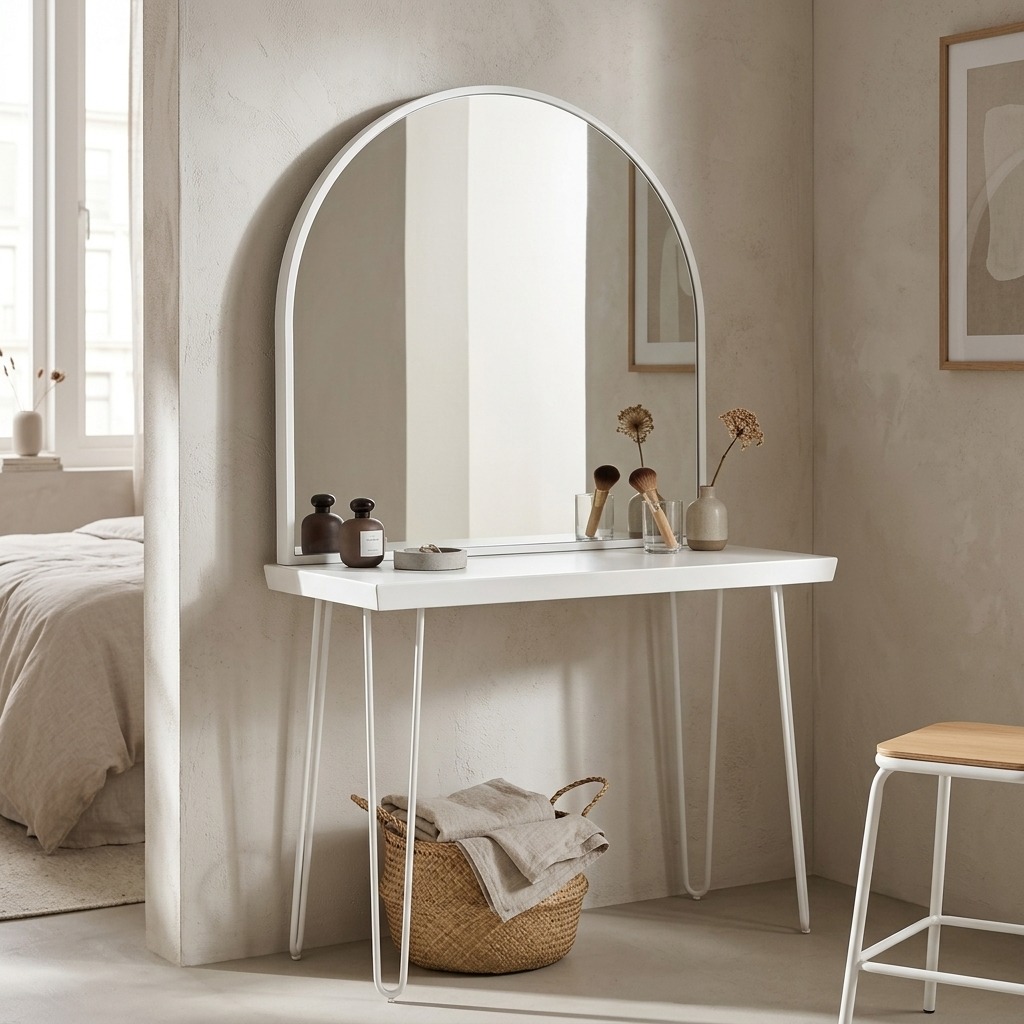 Duo Élysée – Console & Miroir au design Art déco